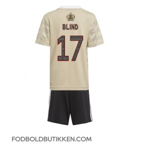 Ajax Daley Blind #17 Tredjetrøje Børn 2022-23 Kortærmet (+ Korte bukser)